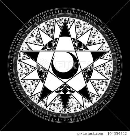 白色魔法陣 104354522