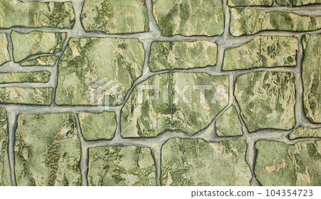 Green wall in the form of bricks Green wall in the form of bricks 104354723