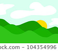 sunny morning background 104354996