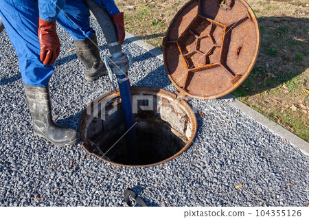 checking of sewage works checking of sewage works 104355126