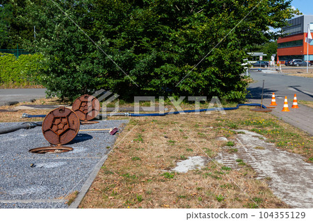 checking of sewage works checking of sewage works 104355129