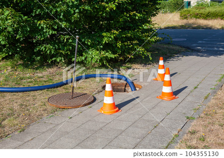 checking of sewage works checking of sewage works 104355130
