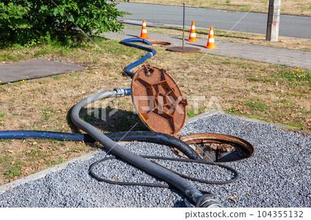 checking of sewage works 104355132