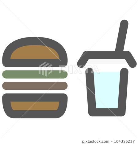 Mini-mini color icon junk food Mini-mini color icon junk food 104356237