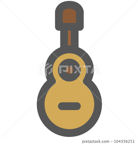 Mini-mini color icon guitar Mini-mini color icon guitar 104356251
