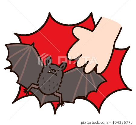 Dangerous to touch bats! Dangerous to touch bats! 104356773