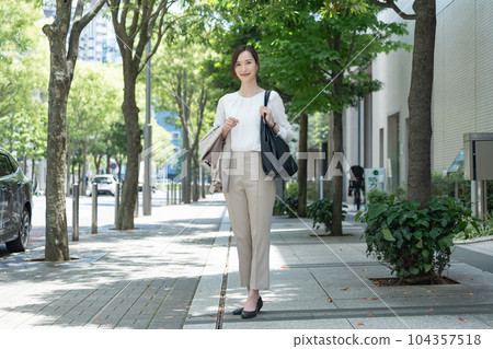 Business summer female portrait Business summer female portrait 104357518