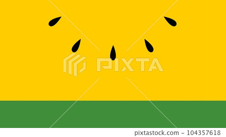 cute illustration eating watermelon 104357618