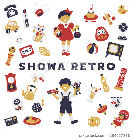 昭和復古剪紙 104357878