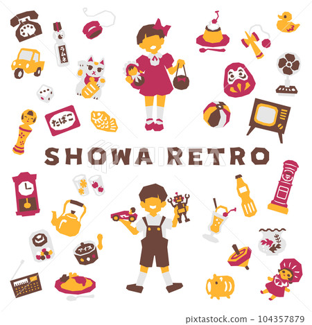 昭和復古剪紙 104357879