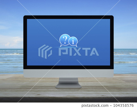 Technology customer service and support online concept 104358576