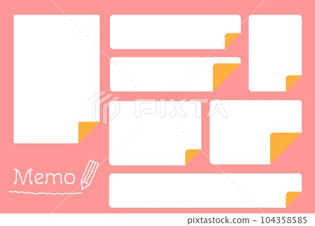 Sticky note set Sticky note set 104358585