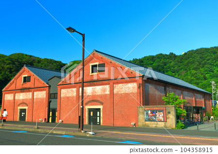 [福井縣]晴朗天氣下的敦賀紅磚倉庫 104358915