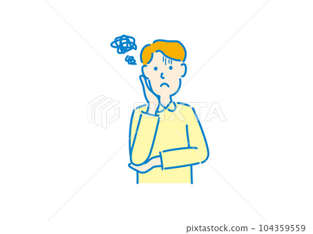 man suffering from toothache man suffering from toothache 104359559