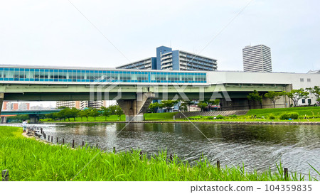 東京東大島站和舊中川 東京東大島站和舊中川 104359835