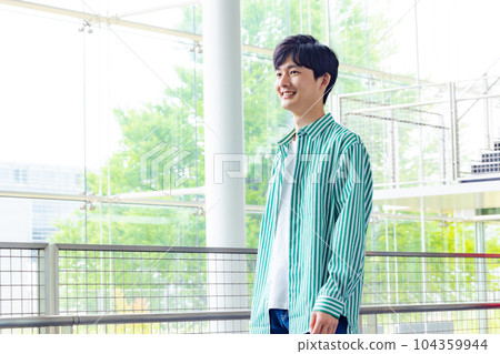 Men in casual clothing Men in casual clothing 104359944