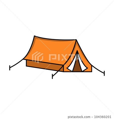 Camp tent element Vector icon design Camp tent element Vector icon design 104360201