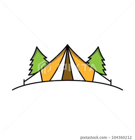 Camp tent element Vector icon design Camp tent element Vector icon design 104360212