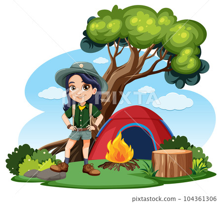 People camping at campsite 104361306