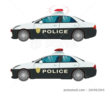 Police car illustration 104361943