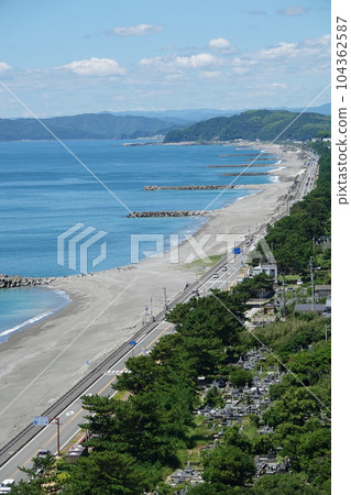 Katsurahama Park, which faces the magnificent Pacific Ocean, is famous as a place to see the moon and is a scenic spot that is sung in the Yosakoi song. 104362587