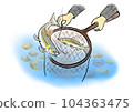 釣香魚時用塔莫舀香魚 104363475