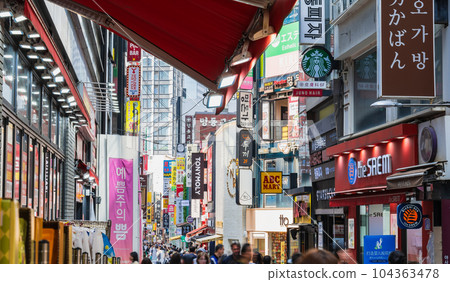 首爾明洞 *部分柔焦 104363478