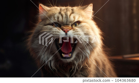 尖叫貓“AI生成圖像” 尖叫貓“AI生成圖像” 104363680