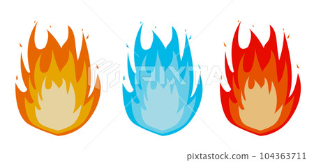 三色火焰插圖集 104363711