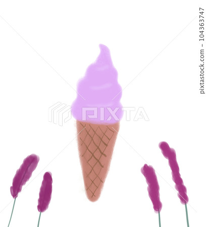 薰衣草柔軟 104363747