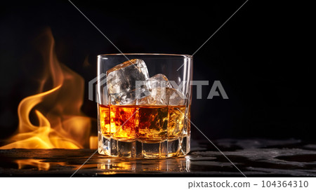 Whiskey in a glass "AI generated image" Whiskey in a glass "AI generated image" 104364310