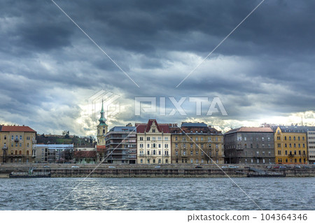 Budapest, Hungary Danube river Budapest, Hungary Danube river 104364346