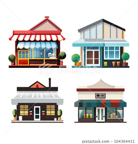 Stores, shops: AI generation 104364431