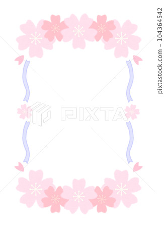 淡粉色櫻花框 淡粉色櫻花框 104364542