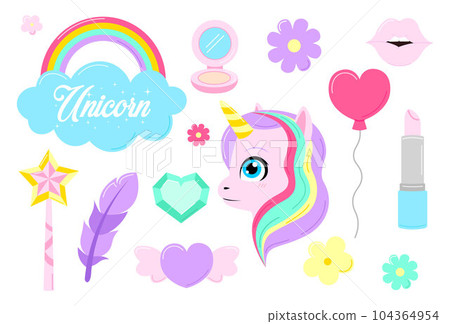 Cute things and unicorn 104364954