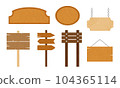 Wooden signs and signs 104365114