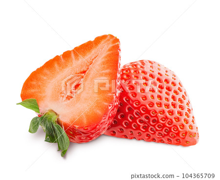 Strawberry isolated on white background 104365709
