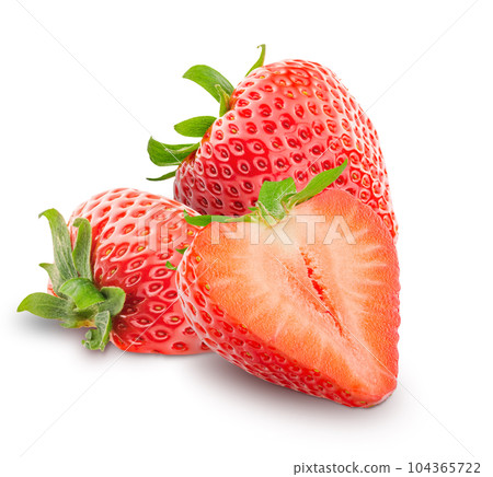Strawberries isolated on white background 104365722