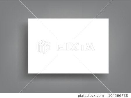 white rectangle board banner with shadow white rectangle board banner with shadow 104366788