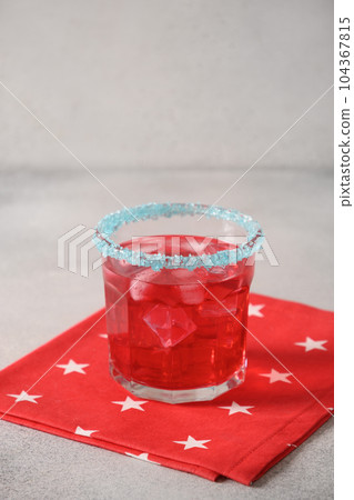 Patriotic red pomegranate margarita for July 4th. Patriotic red pomegranate margarita for July 4th. 104367815