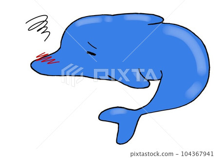 Dolphin exhausted from cold Dolphin exhausted from cold 104367941