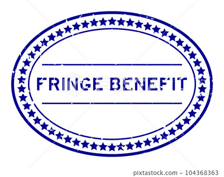 Grunge blue fringe benefit word oval rubber seal stamp on white background Grunge blue fringe benefit word oval rubber seal stamp on white background 104368363