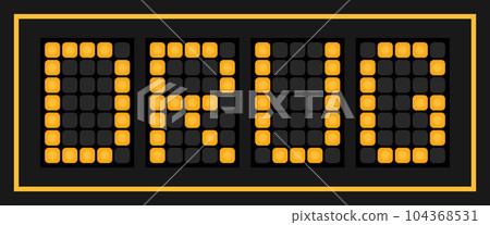 Orange color led banner in word drug on black background Orange color led banner in word drug on black background 104368531