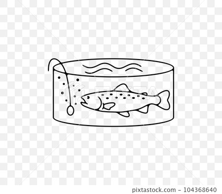 Fish farm or farming, rainbow trout in filtered pool, linear graphic design. Fish, fishing, animal, aquaculture, pisciculture and mariculture, vector design and illustration Fish farm or farming, rainbow trout in filtered pool, linear graphic design. Fish, fishing, animal, aquaculture, pisciculture and mariculture, vector design and illustration 104368640