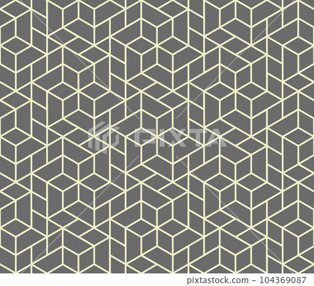 The geometric pattern with lines. Seamless vector background. Beige and gray texture. Graphic modern pattern. Simple lattice graphic design The geometric pattern with lines. Seamless vector background. Beige and gray texture. Graphic modern pattern. Simple lattice graphic design 104369087