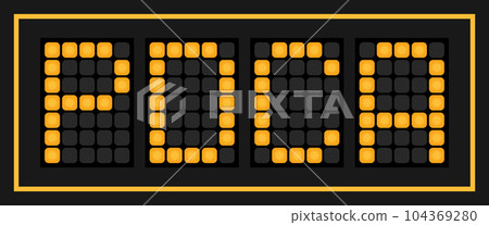 Orange color led banner in word PDCA (Abbreviation of plan do check act) on black background Orange color led banner in word PDCA (Abbreviation of plan do check act) on black background 104369280