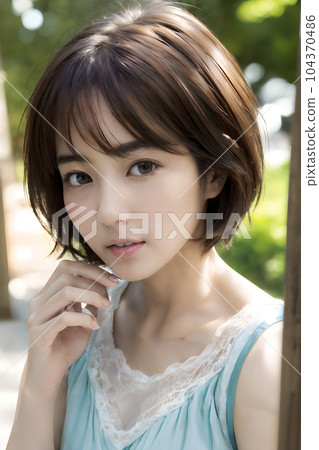 可愛的女孩 [AI 生成圖像] 104370486