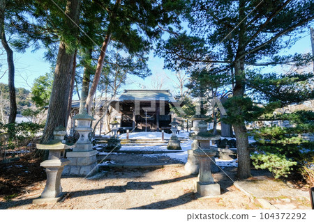福島縣,二本松市,冬天,岳溫泉,溫泉神社 福島縣,二本松市,冬天,岳溫泉,溫泉神社 104372292