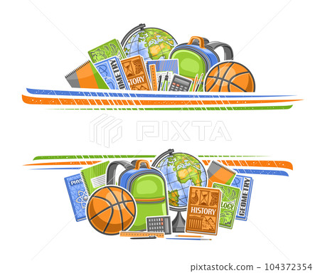 Vector border for School 104372354