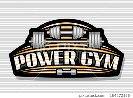 Vector logo for Power Gym 104372356